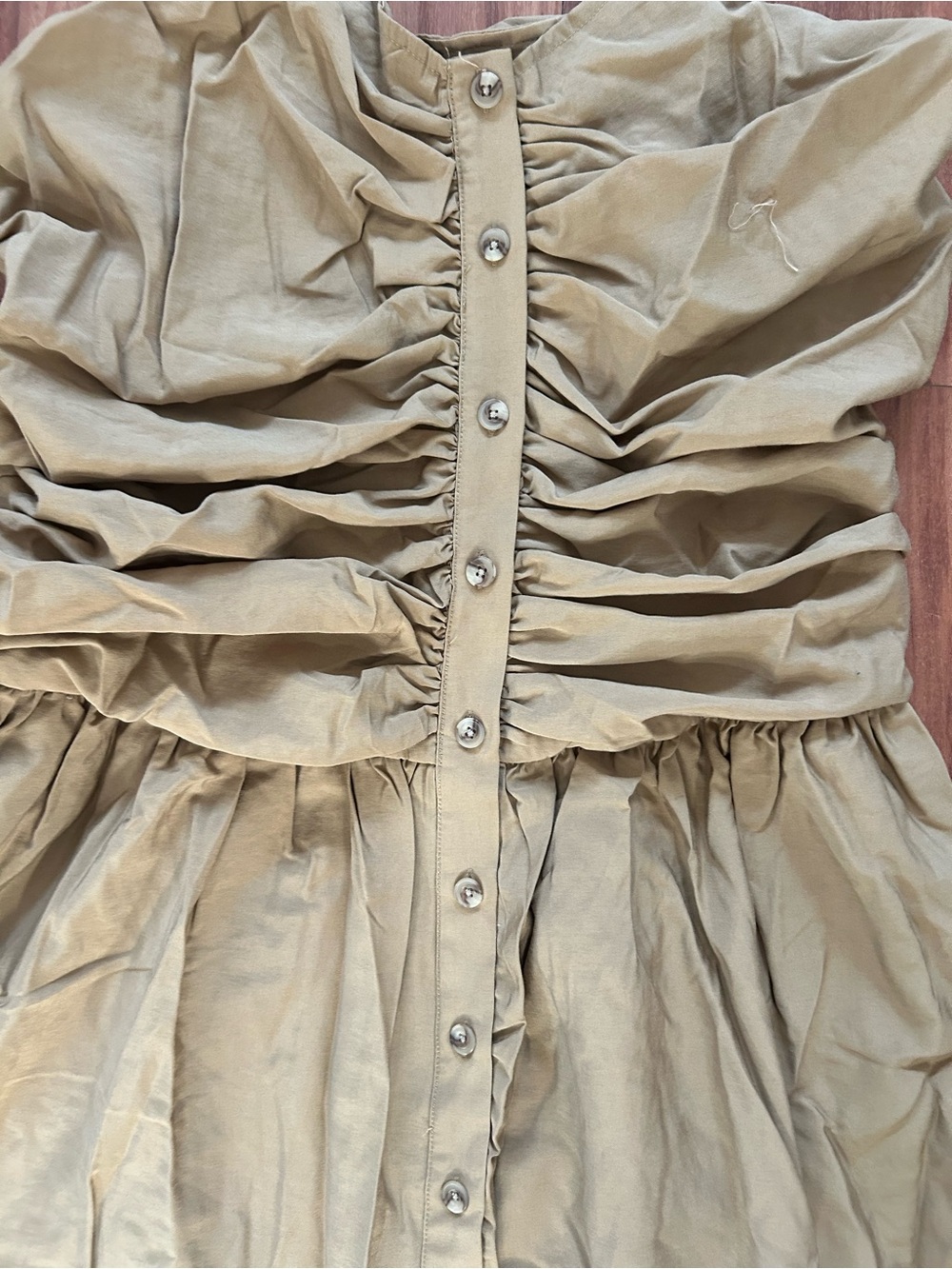 🤎 Women’s Ruched Midi Tank Dress – Future Collective
Khaki | M | NWT - Picture 6 of 11